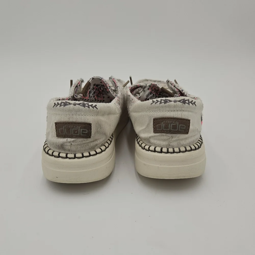 Hey Dude Wendy Rise Boho White Size 10